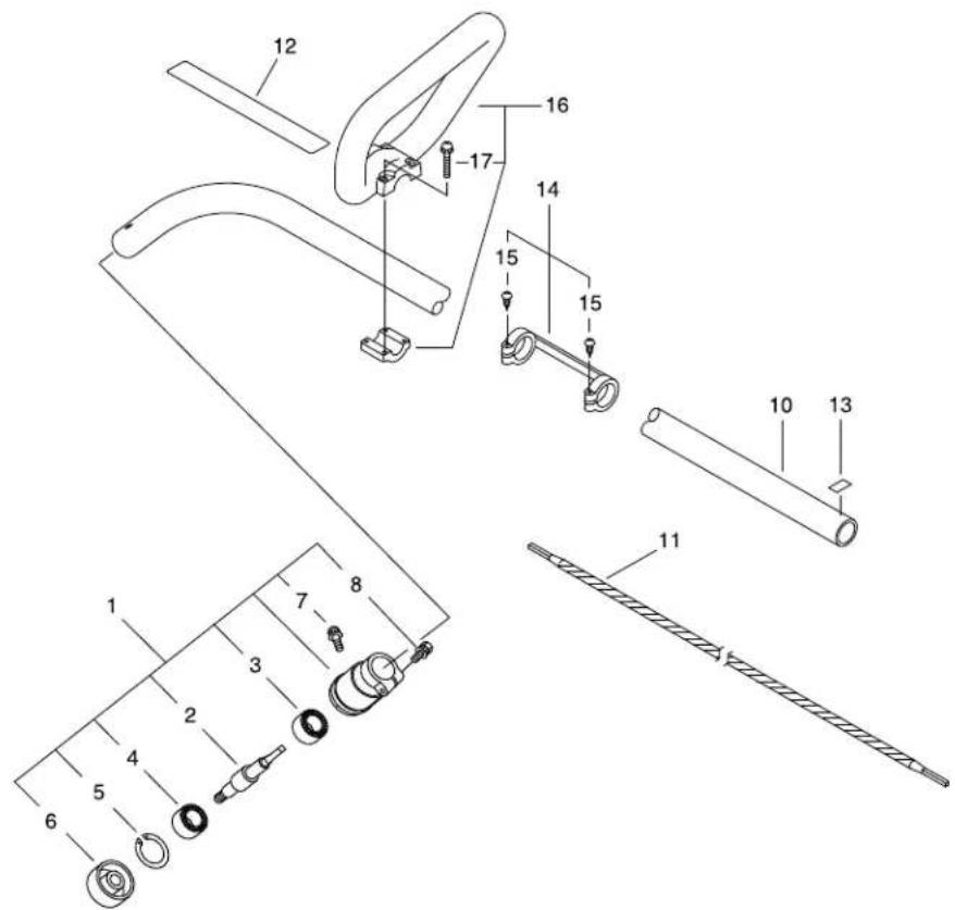 ECHO GT222ES - MAIN PIPE - 1