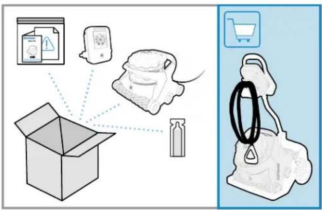 HAYWARD AquaVac 650 - Unpacking and Cleaner Preparation - 1