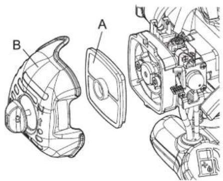 ECHO SRM236TES - Reinigen des Luftfilters - 1