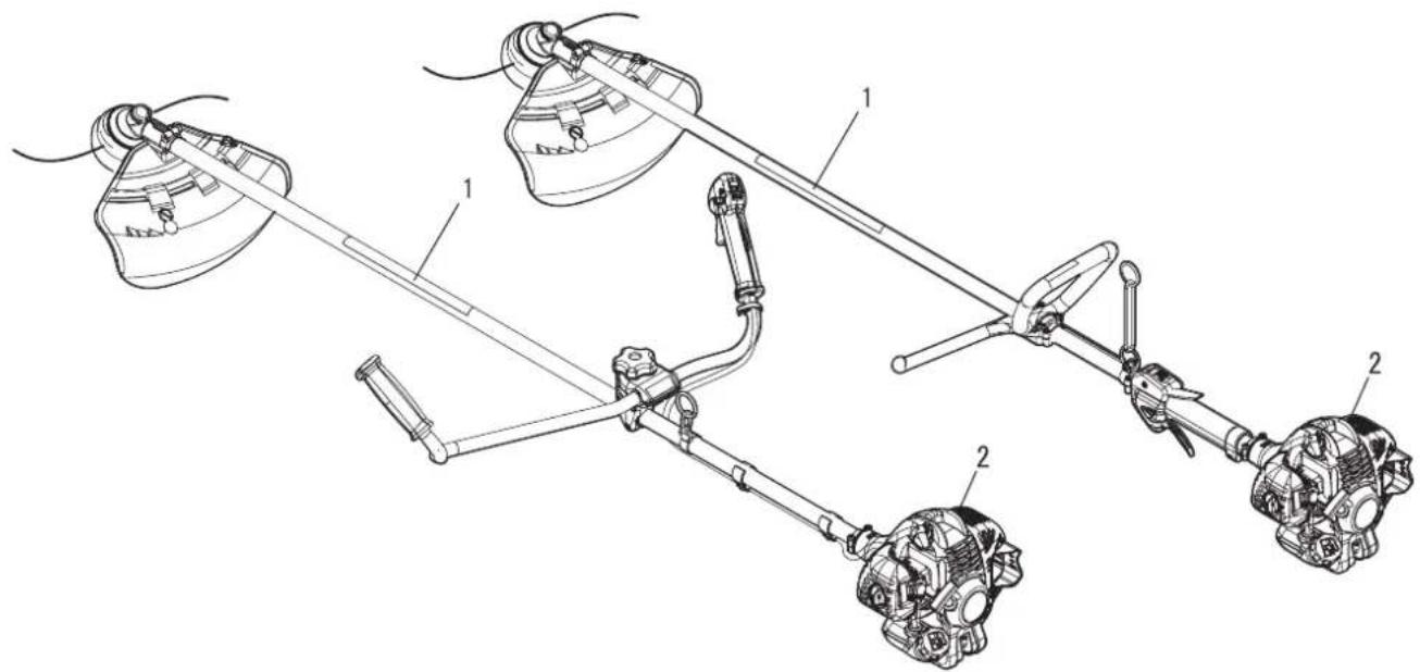 ECHO SRM236TES - Sicherheitsaufkleber - 4