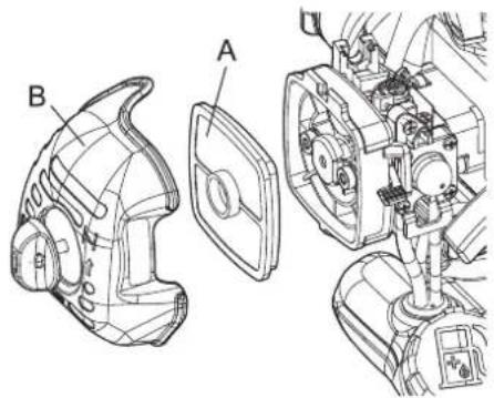 ECHO SRM236TES - Pulizia del filtro dell'aria - 1