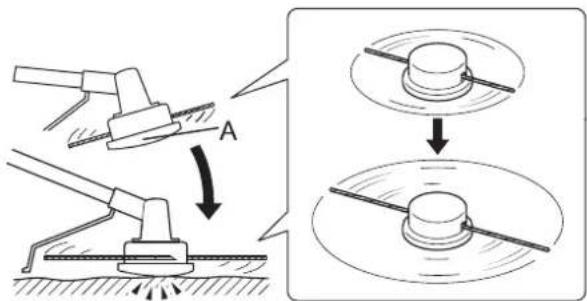 ECHO SRM236TES - Adjusting nylon line - 1