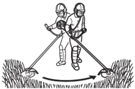 ECHO SRM236TES - Scything weeds - 1