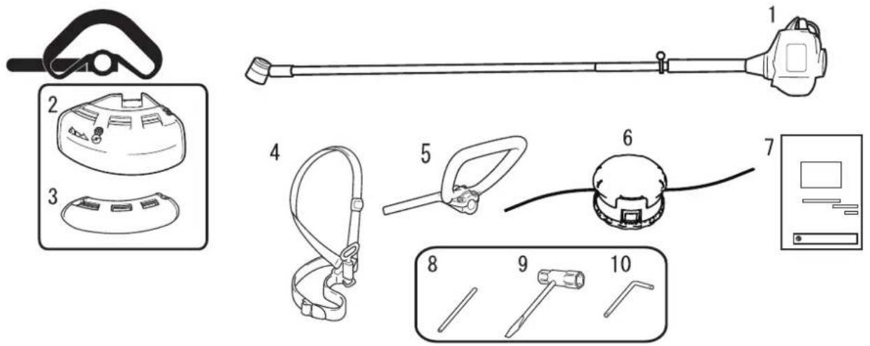 ECHO SRM236TES - Contenu de l'emballage - 1