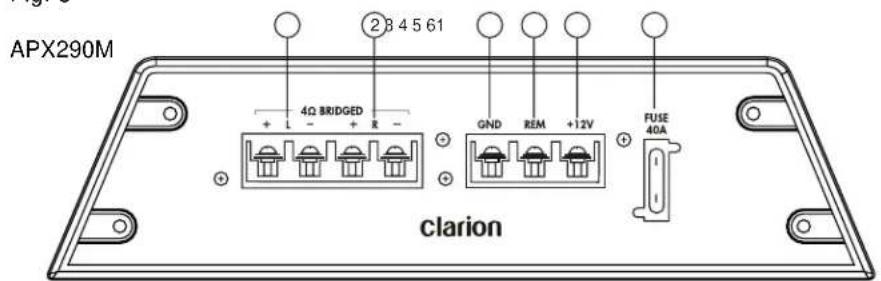 CLARION APX490M - clarion APX290M/APX490M Amplificateur de Puissance - 3