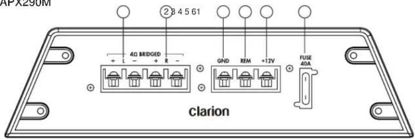 CLARION APX490M - clarion APX290M/APX490M Power System Amplifier - 2