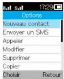 ALCATEL 1068 - Modifier vos contacts - 1
