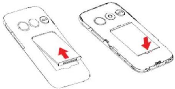 ALCATEL 2020 - Installer ou extraire la batterie - 1