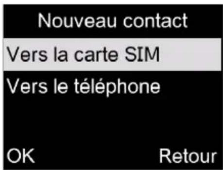 ALCATEL 2020 - Ajouter un contact - 3