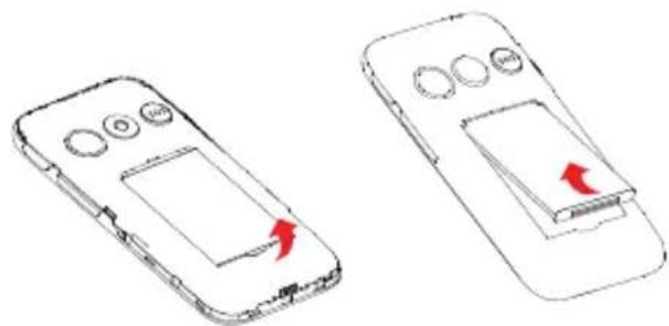 ALCATEL 2020 - Installer ou extraire la batterie - 2