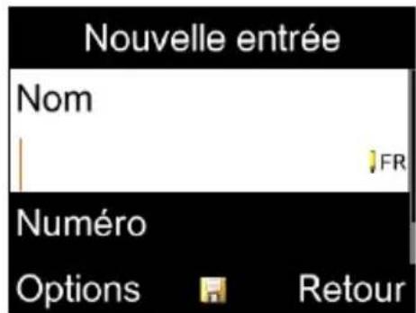 ALCATEL 2020 - Ajouter un contact - 4