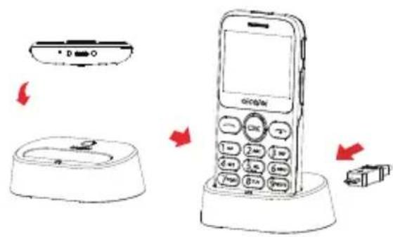 ALCATEL 2020 - Insérer ou extraire la carte SD - 2