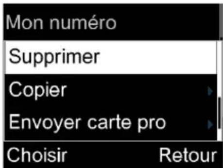 ALCATEL 2020 - Supprimer un contact - 2