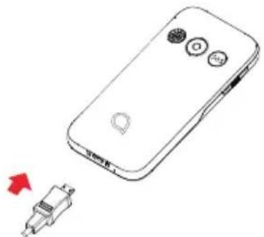 ALCATEL 2020 - Insérer ou extraire la carte SD - 3