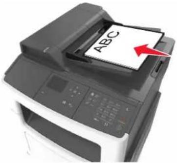 LEXMARK MX317 - Utilisation du dispositif d'alimentation automatique et de la vitre du scanner - 1