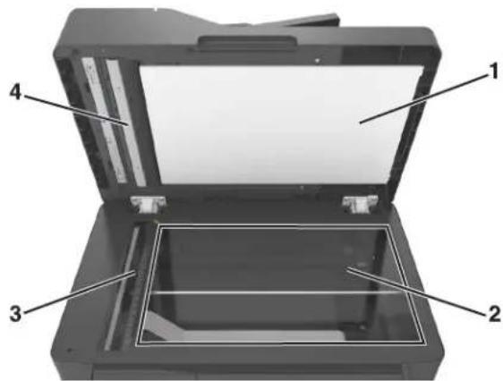 LEXMARK MX317 - Nettoyage de la vitre du scanner - 2