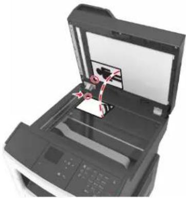 LEXMARK MX317 - Utilisation du dispositif d'alimentation automatique et de la vitre du scanner - 2