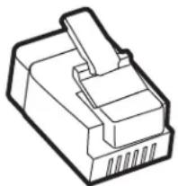 LEXMARK MX317 - Configuration de la télécopie dans des pays ou régions où les prises murales et fiches de téléphone sont différentes - 1
