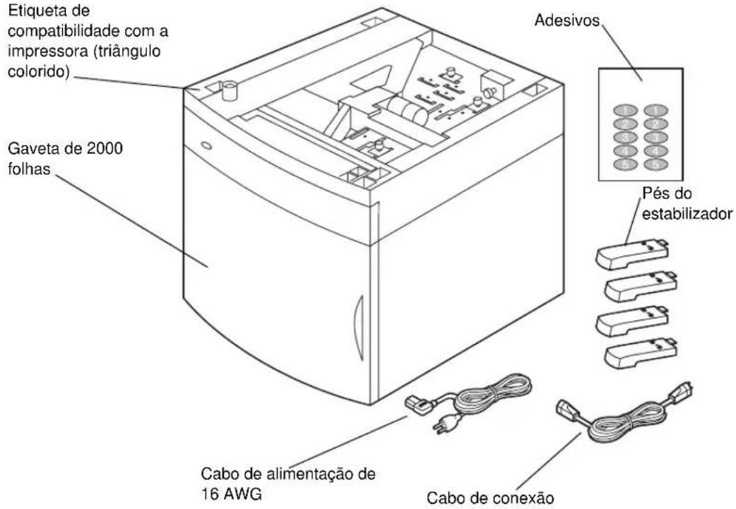 LEXMARK Optra T610 - Desembalar a gaveta de 2000 folhas - 1