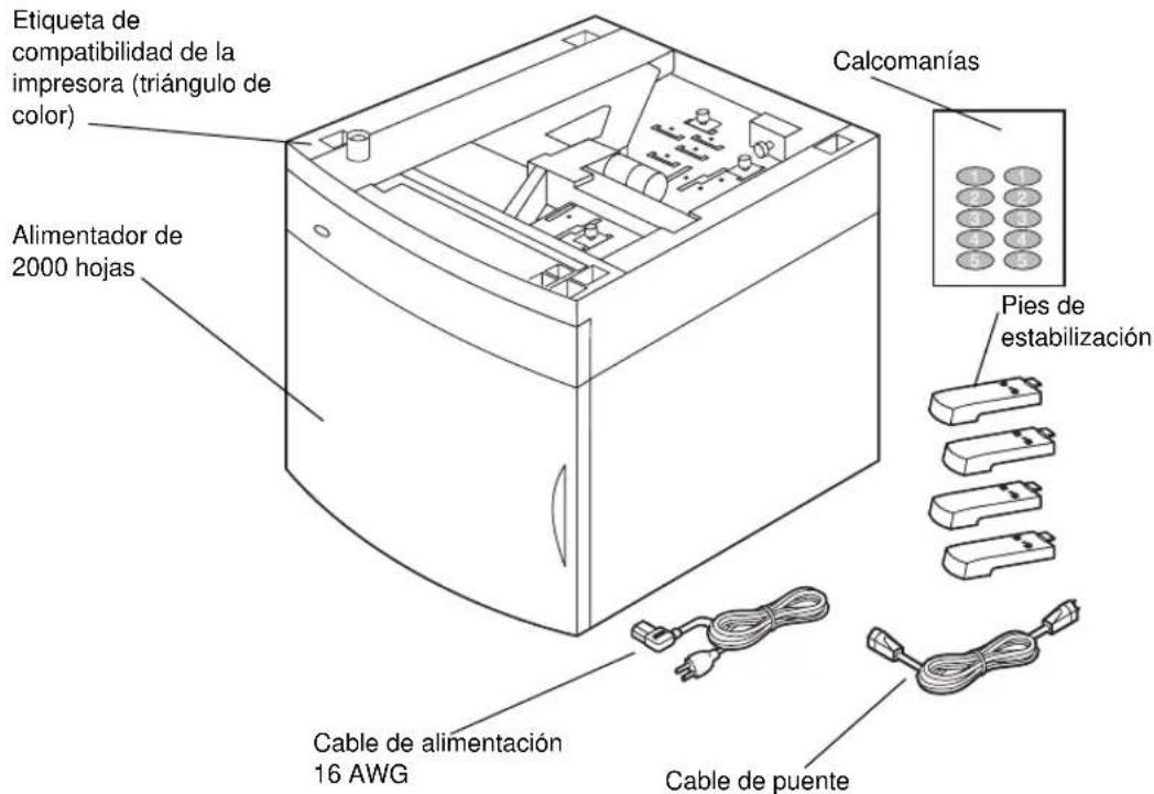 LEXMARK Optra T610 - Desembalaje del alimentador de 2000 hojas - 1