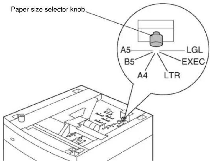 LEXMARK Optra T610 - Changing the Paper Size - 1