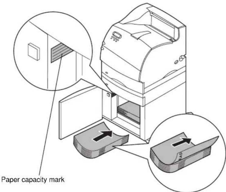 LEXMARK Optra T610 - Loading Paper - 3