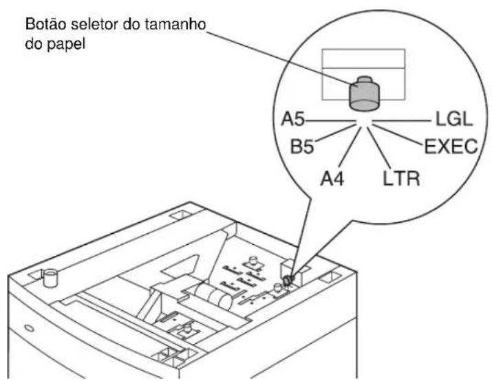 LEXMARK Optra T610 - Alterar o tamanho do papel - 1