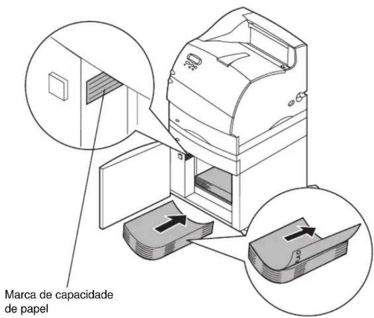 LEXMARK Optra T610 - Carregar papel - 3