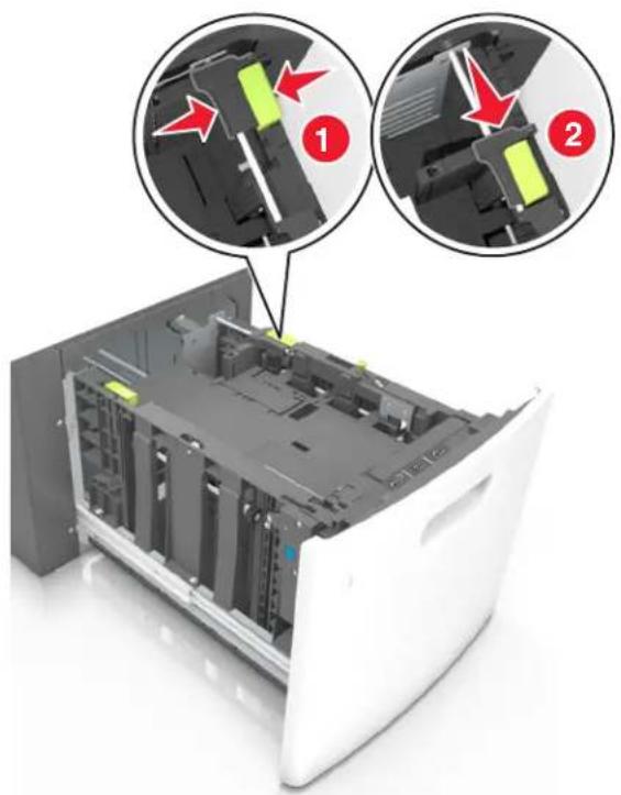 LEXMARK M5170 - Chargement du papier au format A5 - 2