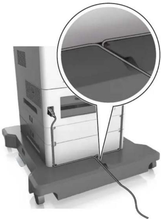 LEXMARK M5170 - Connexion des cables - 2