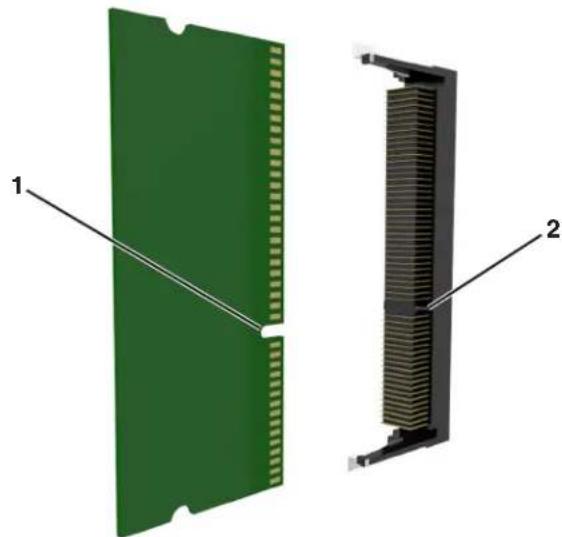 LEXMARK M5170 - Installation d'une carte mémoire - 1