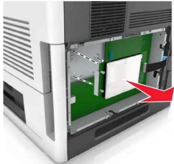 LEXMARK M5170 - Retrait du disque dur de l'imprimante - 3