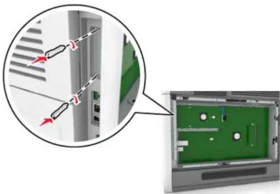 LEXMARK M5170 - Installation d'un port Internal Solutions Port - 9