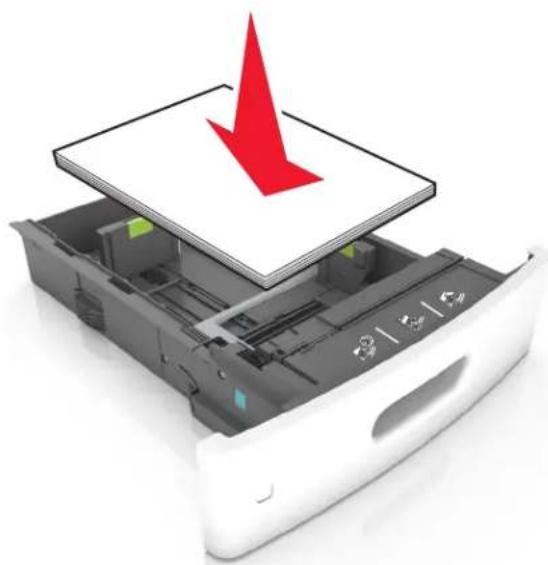 LEXMARK M5163 - Chargez le papier correctement - 2