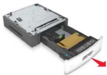 LEXMARK M5163 - Installation des tiroirs optionnels - 3