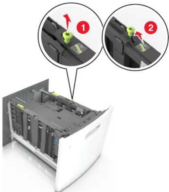 LEXMARK M5163 - Chargement du papier au format A4, Lettre, Legal, Oficio et Folio - 1