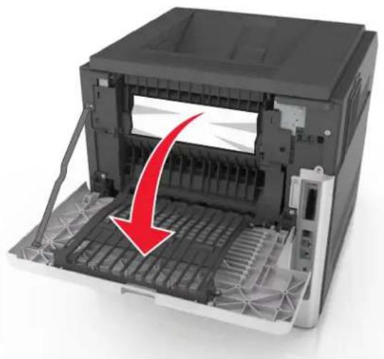 LEXMARK M5163 - Bourrage papier derrière la porte arriere - 1