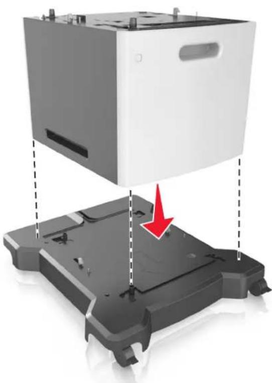 LEXMARK M5163 - Installation des tiroirs optionnels - 5