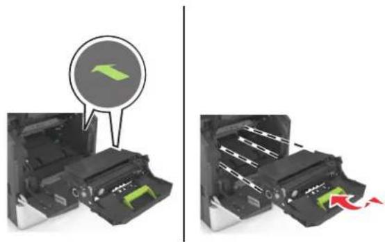 LEXMARK M5163 - Bourrage papier derrière la porte avant - 5