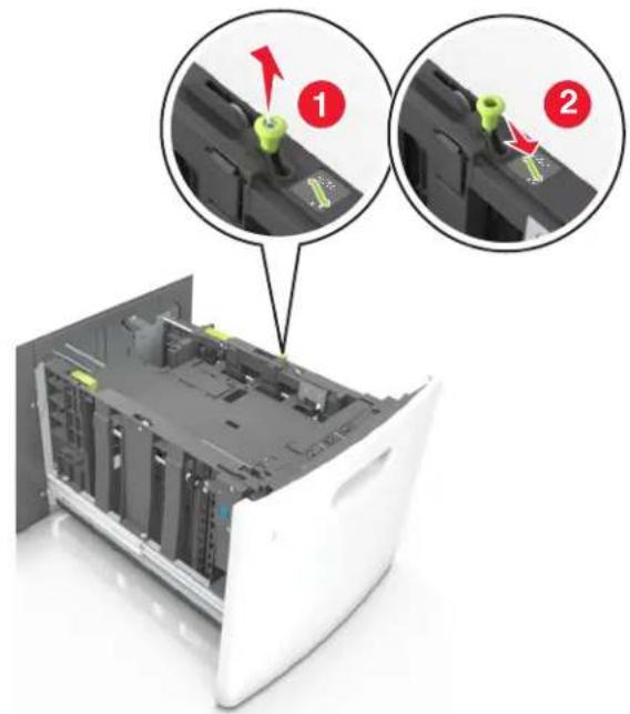 LEXMARK M5163 - Chargement du papier au format A5 - 1