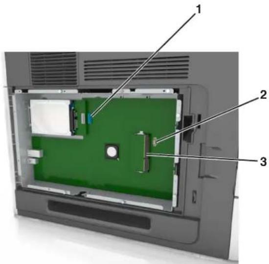 LEXMARK M5163 - Accès à la carte logique - 5