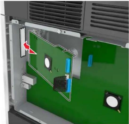 LEXMARK M5163 - Installation d'un port Internal Solutions Port - 6