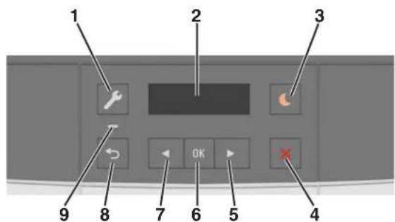 LEXMARK CS317 - A partir du panneau de commandes de l'imprimante - 1
