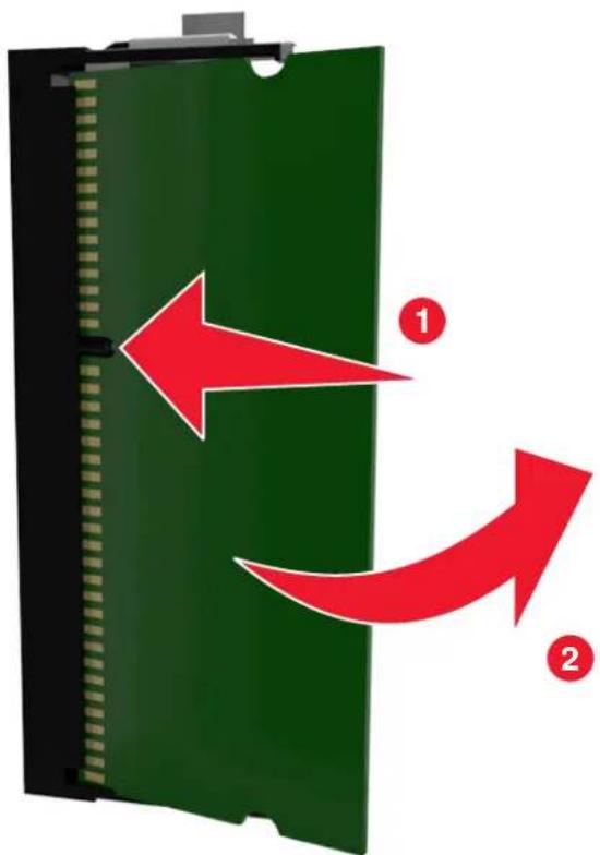 LEXMARK CS317 - Installation d'une carte mémoire - 6