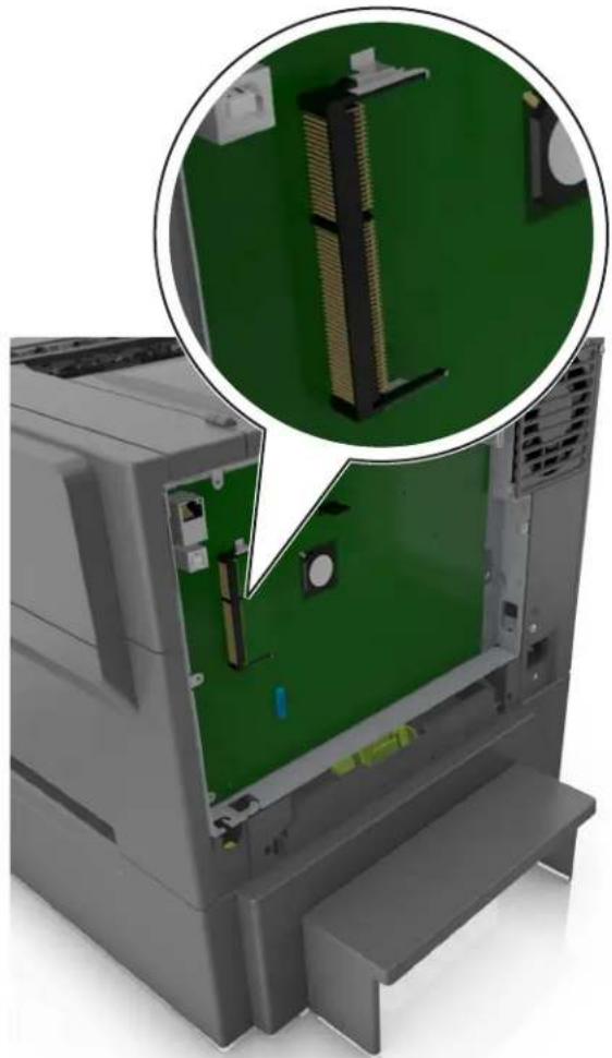 LEXMARK CS317 - Installation d'une carte mémoire - 4