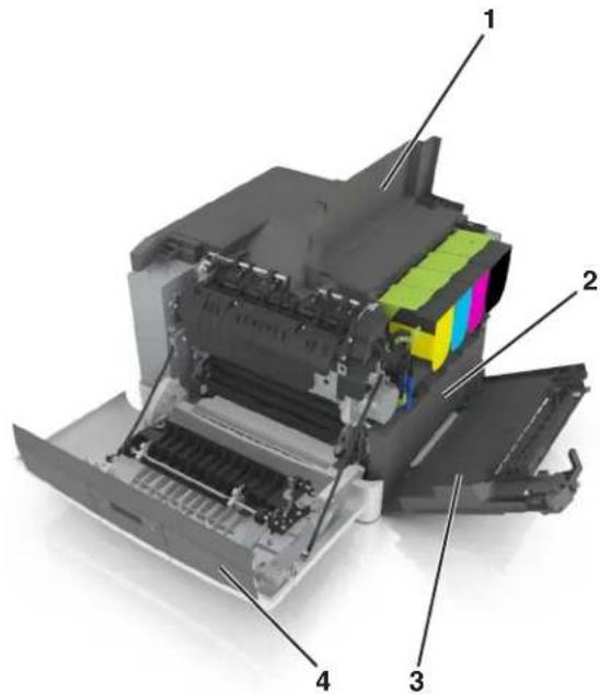 LEXMARK CS317 - Remplacement de la bouteille de récapération de toner - 1