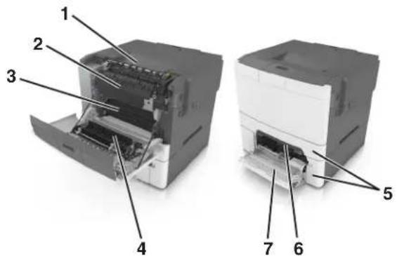 LEXMARK CS317 - Remarques : - 1