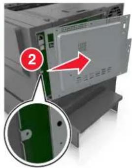 LEXMARK CS317 - Installation d'une carte mémoire - 3