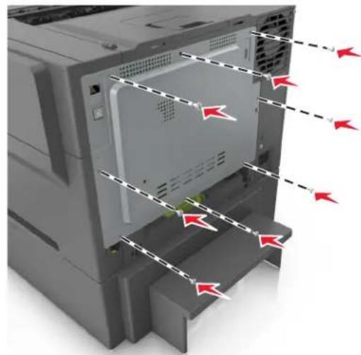 LEXMARK CS317 - Installation d'une carte mémoire - 8