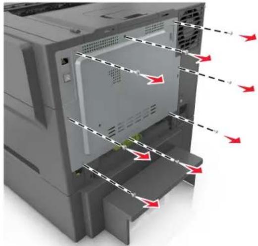 LEXMARK CS317 - Installation d'une carte mémoire - 1